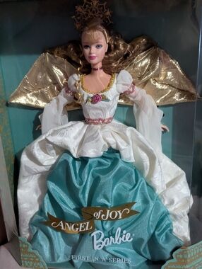 Barbie Angel of Joy Doll - White, Teal & Gold Accents